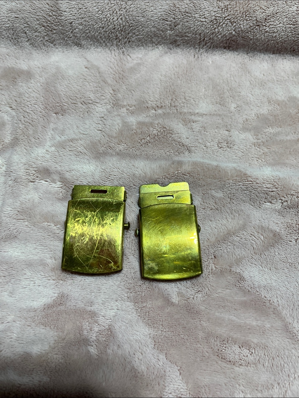 U.S. Army brass Belt Buckles - Pair